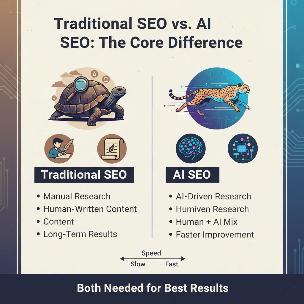 Difference between AI SEO and Traditional SEO