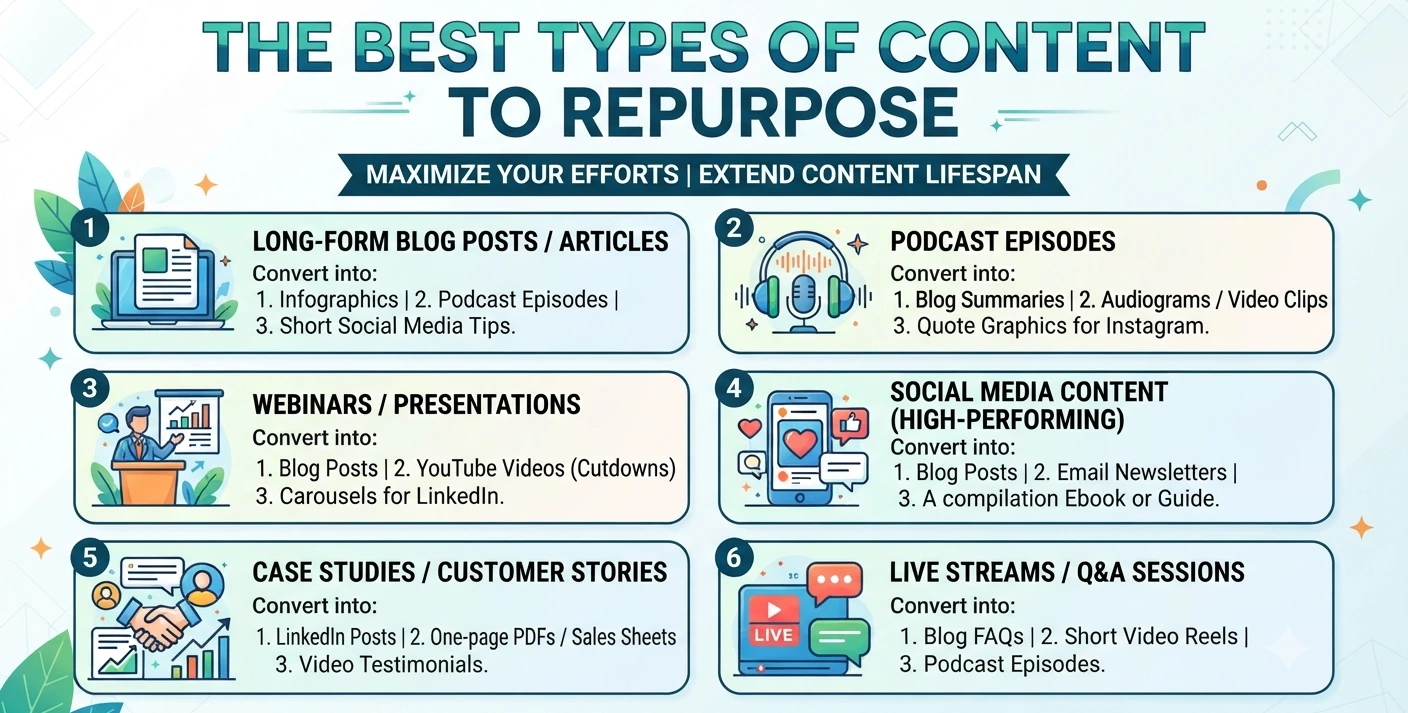 The Best Types of Content to Repurpose