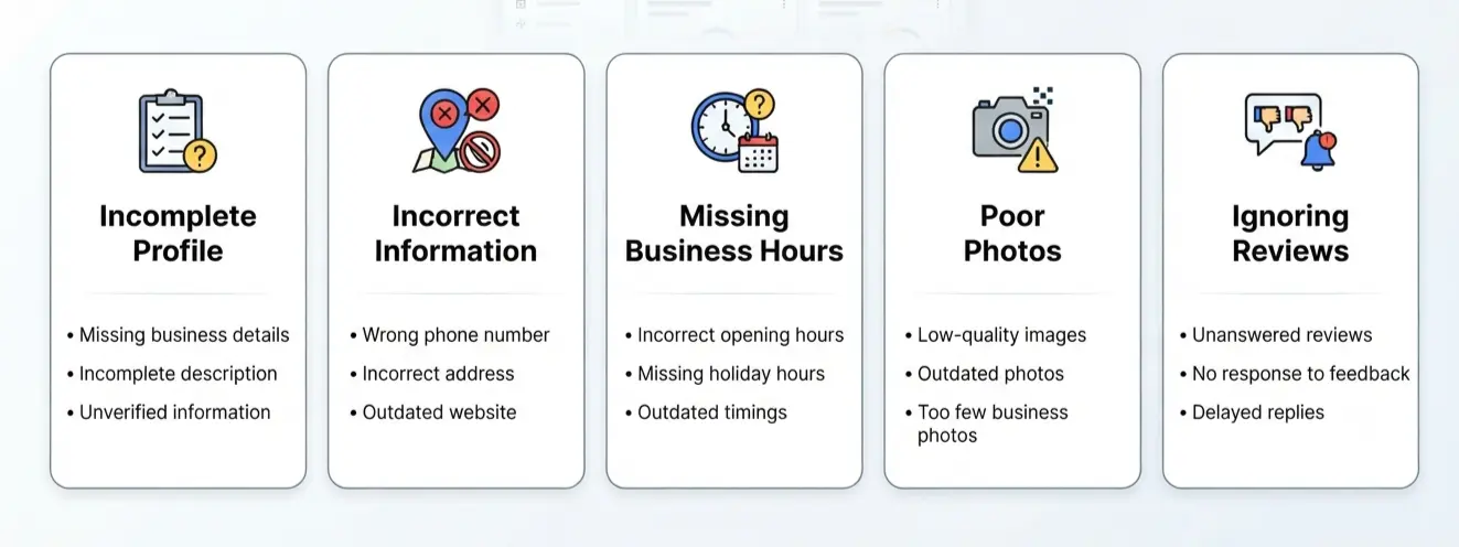 Common Google Business Profile Mistakes to Avoid